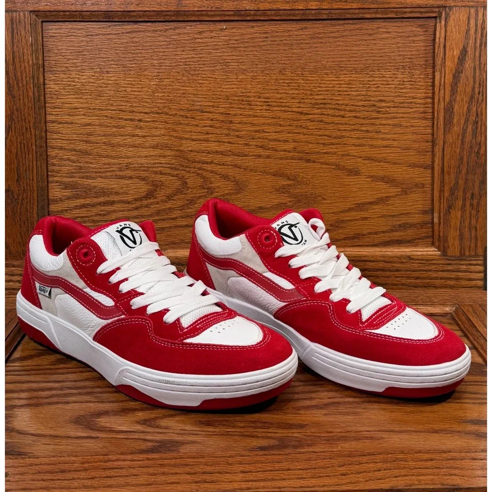 Vans Rowan 2 Red White‎ Suede Skate Shoes Men's Size 11.5 - Picture 3 of 8